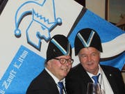 Der neue Zunftmeister Franz Bleisch (links) mit seinem Weibel Daniel Steger. (Bild: PD)
