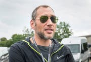 Andre Lieberberg beim Medienrundgang während des Open Airs Frauenfeld 2018. (Bild: Andrea Stalder).