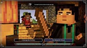 In «Minecraft: Story Mode» dürfen Zuschauer selber entscheiden, wie die Handlung weitergeht. (Bild: Screenshot)