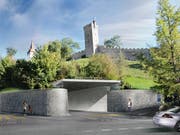 So könnte das Portal des Parkhauses Musegg aussehen. (Visualisierung PD)