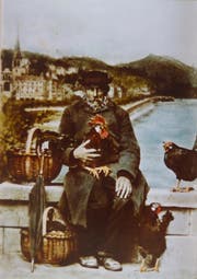 «Güggeli-Peter» (kolorierte Postkarte).