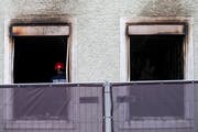 Blick auf das Mehrfamilienhauses nach dem Brand in Solothurn am Montag, 26. November 2018. (Bild: KEYSTONE/Alexandra Wey)