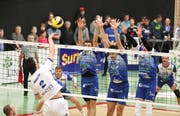 Volley Amriswil (Blau) gegen Abiant Lycurgus Groningen (NED), CEV-Cup 1/16-Final in der Sporthalle Tellenfeld Amriswil am Mittwoch 28. November 2018 (FOTO GACCIOLI KREUZLINGEN)