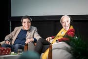 Wer ist wer? Niccel und Emil Steinberger. (Bild: Manuela Jans-Koch (Luzern, 30. November 2018))