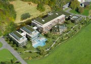 Im Spätherbst 2007 wurden erste Visualisierungen eines möglichen Parkhotels Bad Rans in der Gemeinde Sevelen publik. (Bild: PD)