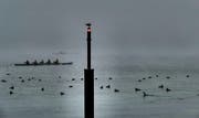 Der Leuchtturm beim Carl-Spitteler-Quai. (Bild: Walter Buholzer (Luzern, 25. November 2018))
