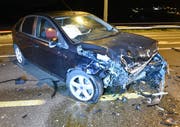 Das andere Fahrzeug mit Totalschaden. (Bild: Luzerner Polizei (Dagmersellen, 29. November 2018))