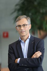 Karl Kobelt (59) von der FDP heisst Zugs neuer Stadtpräsident. (Bild: Daniel Frischherz/Zuger Presse (Zug, 7. Oktober 2018))