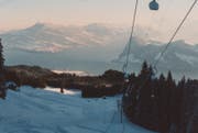Unschlagbare Aussicht: Der Skilift Fräkmüntalp. (Bild: Ruth und Felix Blättler)