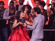 Camila Cabello ist die grosse Siegerin bei den MTV Europe Music Awards 2018 in Bilbao. (Foto: Stuart C. Wilson, pool photo via AP) (Bild: KEYSTONE/AP Getty Images Europe/STUART C. WILSON)