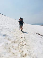 Die Strecke durch den Schnee wurde zur Herausforderung.