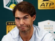 Rafael Nadal sagt auch seine Teilnahme an den ATP Finals in London ab (Bild: KEYSTONE/AP/CHRISTOPHE ENA)