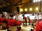 Der Musikverein Kradolf-Schönenberg überzeugt im Kirchenzentrum Steinacker. (Bild: Erwin Schönenberger)