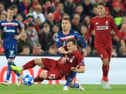 Xherdan Shaqiri ist im Rückspiel gegen Roter Stern Belgrad nicht dabei (Bild: KEYSTONE/AP/JON SUPER)