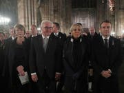 Bei einem Friedenskonzert haben der französische Präsident Macron und sein deutscher Amtskollege Steinmeier des Endes des Ersten Weltkrieges vor 100 Jahrhunderts gedacht. (Bild: KEYSTONE/AP/FRANCOIS MORI)