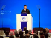 Mehr Importe und verbesserter Marktzugang: Das versprach Chinas Präsident Xi Jinping am Montag in einer Rede zur Eröffnung der ersten internationalen Importmesse CIIE in Shanghai. (Bild: KEYSTONE/AP POOL Reuters/ALY SONG)
