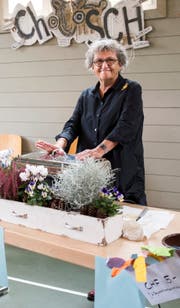 Anita Schenardi verteidigt am Chabis- und Schaffleischwettkochen ihren Titel von 2017. (Bild: F. X. Brun, Altdorf, 12.November 2017)