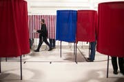 Blick in ein Wahllokal in Manchester New Hampshire, USA. (Bild: Katherine Taylor/EPA (Manchester, 6. November 2018))