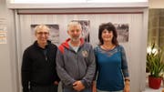 Erwin Signer (2. Rang), Sieger Urs Badertscher und Conny Brunschwiler (3. Rang). (Bild: PD)