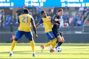 Gegen die Colorado Rapids spielte François Affolter (blaues Dress) durch. Die Partie endete 0:0. (Bild: Maciek Gudrymowicz/freshfocus (San José, 21. Oktober 2018))