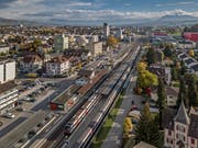 Der Bau des Tiefbahnhofs in Luzern zöge in einem weiteren Schritt auch den Ausbau des Bahnhofs Sursee mit sich. Bild: Pius Amrein (Sursee, 6. November 2018)