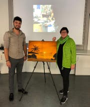 Dieses Bild hat Margreth Poletti mit der Unterstützung von Naci Kocaslan gemalt. (Bild: PD)