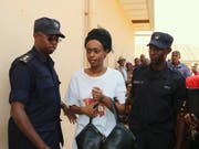 Die ruandische Politikerin Diane Rwigara wollte bei der Präsidentenwahl 2017 gegen Kagame antreten, wurde aber von der Wahl ausgeschlossen. (Bild: KEYSTONE/AP)