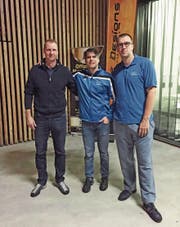 Walter Rohrer, Jorge Diez Etcheverry und Nils Krönert (von links). (Bild: PD)