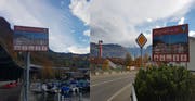 So präsentieren sich die Schilder an den jeweiligen Ortseingängen. (Bilder: PD)