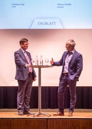 Norbert Näf und Oliver Gröble (von links). (Bild: Beat Belser)