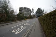 In Kriens soll es mehr Tempo 30 geben – wie hier bereits an der Grossfeldstrasse. (Bild: Dominik Wunderli, 23. Februar 2018)
