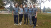 Die erfolgreiche Urner Delegation (von links): Coach Jan Büchlin, Sara Baumann, Veljko Ilic, Michael Arnold und Nicholas Jackson. (Bild: pd)