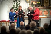 Konzert in der Kirche Häggenschwil: Am Mittwochabend trat hier ein Vokalquartett aus St.Petersburg auf. (Bild: Ralph Ribi)