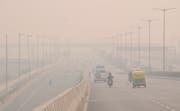 Neu-Delhi leidet unter hochgiftigem Smog. Bild: EPA (Neu-Delhi, 8. November 2018)