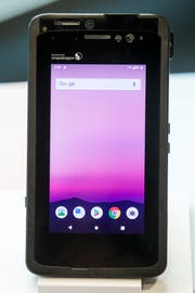Der 5G-fähige Prototyp des US-Herstellers Qualcomm. (Bild: Alexandra Wey/Keystone, 8. November 2018)