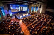 Das Wirtschaftsforum 2018 im Thurgauer Hof in Weinfelden. (Bild: Andrea Stalder)