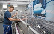 Allein am Montag verloren die Aktien des Autoindustriezulieferers Komax mehr als 6 Prozent an Wert. (Bild: Corinne Glanzmann (Dierikon, 26. Januar 2017))