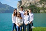 Sie setzen sich für Nachhaltigkeit ein (von links): Bianca Schuler, Gina Calcagni, Nico Simmen, Annalena Truttmann und Fabian Stadelmann. (Bild: PD)