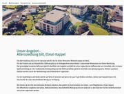 Auf der Internetseite der Alterssiedlung Gill finden die Interessierten alle nötigen Informationen. (Bild: PD)