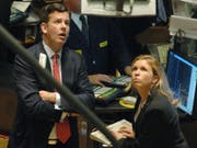 Lange Gesichter: Die Stimmung an den europäischen Börsen ist so schlecht wie seit vier Jahren nicht mehr. (Bild: KEYSTONE/AP/HENNY RAY ABRAMS)