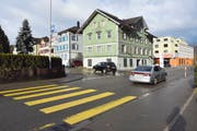 Hier, wo die Ottilienstrasse in die Hauptverkehrsachse mündet, sehen die aktuellen Pläne zu den flankierenden Massnahmen den Bau eines Kreisels vor. (Bild: Anina Rütsche)