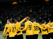 Guillaume Hoarau schoss die Young Boys zum ersten Sieg in der Champions League (Bild: KEYSTONE/ALESSANDRO DELLA VALLE)