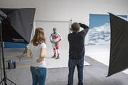 Bei den Dresses der Skifahrer ist jeder Quadratzentimeter Werbung geregelt. (Bild: Urs Flüeler/Keystone (Willisau, 24. September 2018))