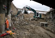 Tangente Zug/Baar: Der Tunnel Geissbüel wird im Tagbau erstellt. Es wird der erste Strassentunnel im Kanton. (Bild: Stefan Kaiser (Zug, 28. März 2018))