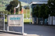 Das Gebäude des deutschen Pharma- und Gesundheitskonzerns Gerresheimer. (Bild: Keystone/Alexandra Wey (Küssnacht, 12. Juli 2018))