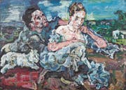 Oskar Kokoschka: Liebespaar mit Katze, 1917 (Bild: Fondation Oskar Kokoschka)