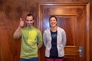 Gallus Knechtle und Melanie Gmünder. (Bild: Urs Bucher)
