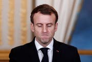 Der französische Präsident Emmanuel Macron. Bild: Benoit Tessier/AP (Paris, 17. Dezember 2018)