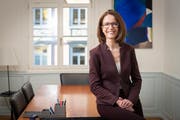 Susanne Vincenz-Stauffacher in einem Sitzungszimmer ihrer Kanzlei. (Bild: Ralph Ribi (St.Gallen, 18. Dezember 2018))