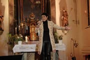 Francine Jordi bei ihrem Auftritt in Ennetmoos. (Bild: Richard Greuter, 1. Dezember 2018)